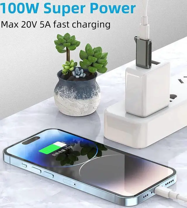 Alt view image 7 of 7 - [2 PACK] USB C Female to USB A Male Adapter 3.1 Gen 2 - True 10Gbps Type C to USB Converter Support Charging, Audio, Data Transfer USB A to USB-C Adapter