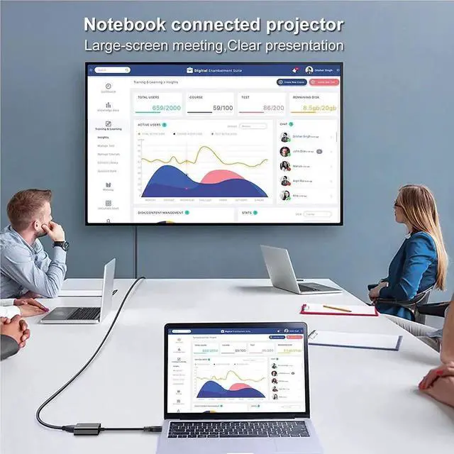 Alt view image 6 of 7 - USB to VGA Adapter USB 3.0 to VGA Adapter Multi-Display Video Converter- PC Laptop Windows 7/8/8.1/10 Desktop Laptop PC Monitor Projector HDTV
