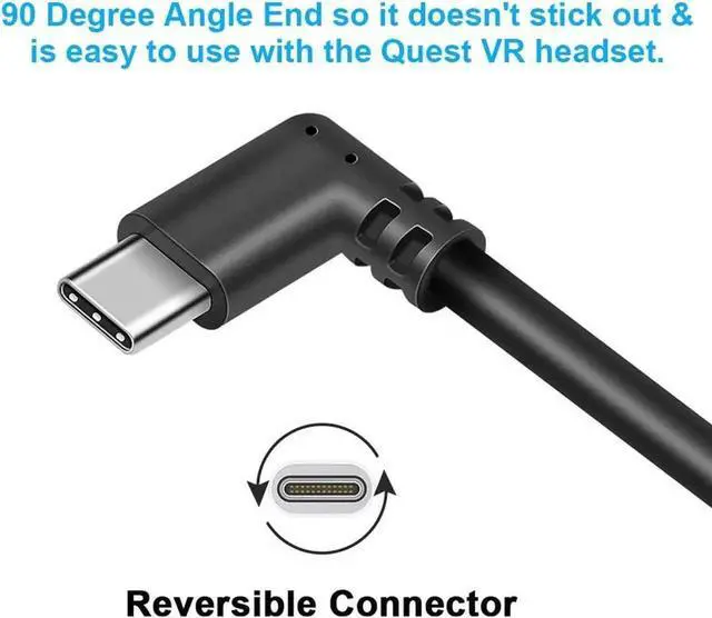 Alt view image 6 of 7 - USB C Cable 10FT / 3M, Oculus Quest Link Cable, High Speed Data Transfer & Fast Charging Cable Compatible for Quest 2 and Oculus Quest and Gaming PC