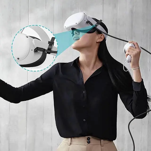 Alt view image 4 of 7 - VR Link Charger Cable 16FT- Long USB A to C Cable Compatible with Oculus Quest, Oculus Quest 2 Link Cable for PC Game USB 3.1 Gen1 A to USB C High Speed Data Transfer Fast Charging Cord for Gaming PC