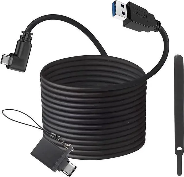 Main image of VR Link Charger Cable 16FT- Long USB A to C Cable Compatible with Oculus Quest, Oculus Quest 2 Link Cable for PC Game USB 3.1 Gen1 A to USB C High Speed Data Transfer Fast Charging Cord for Gaming PC