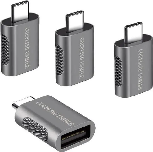 Main image of USB C to USB Adapter [4 Pack] USB C to A Adapter | Type C to USB|10Gbps High-Speed | USB OTG Convert | Compatible with MacBook Pro/Air iPhone 15 Laptops Tablets