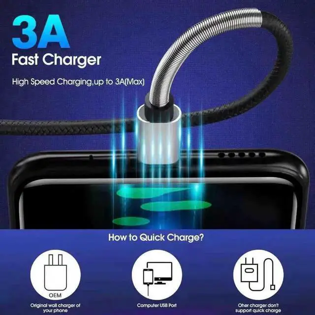 Alt view image 2 of 7 - USB C to USB C Cable10Ft 2Pack Usbc to Usbc Charging Cable Cord 60W/3A Fast ChargerType C to USB Adapter for Galaxy S22/S22+ S21/S21+ Ultra 5G S20/S20+ Ultra 5G Note 20/10 Pixel Switch