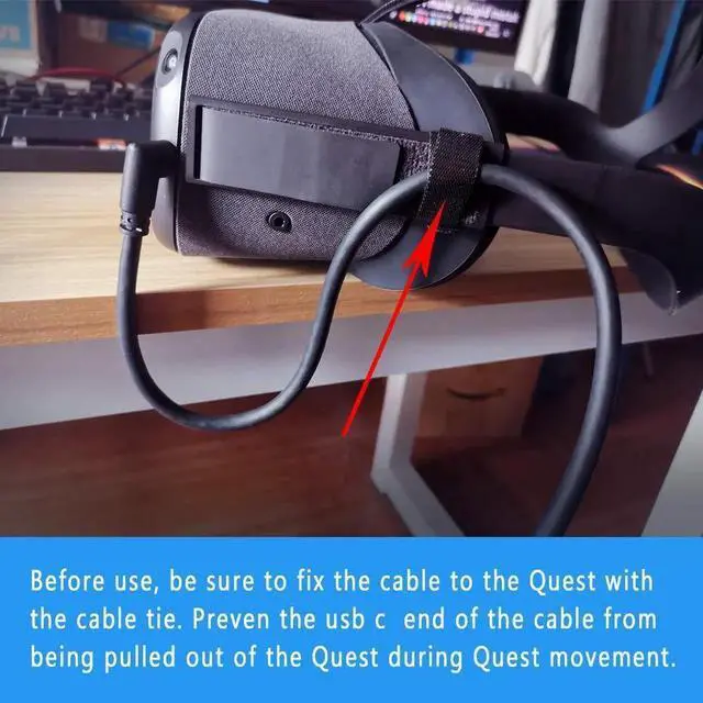 Alt view image 3 of 7 - USB C Cable 10ft/3M, Oculus Quest Link Cable, High Speed Data Transfer & Fast Charging Cable Compatible for Oculus Quest1/Quest2 and Gaming PC