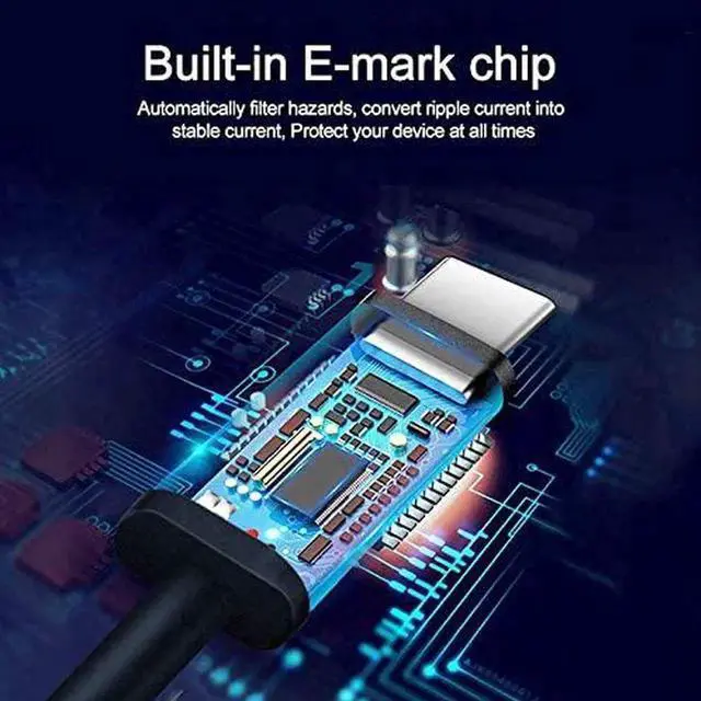 Alt view image 2 of 7 - USB C to USB C Cable, VR Link Cable 16ft(5M) for Oculus Quest 2 / Quest 1 USB C to Type C with E-Mark Chip USB3.2 Gen 1 5Gbps ,High Speed Data Transfer & Fast Charging