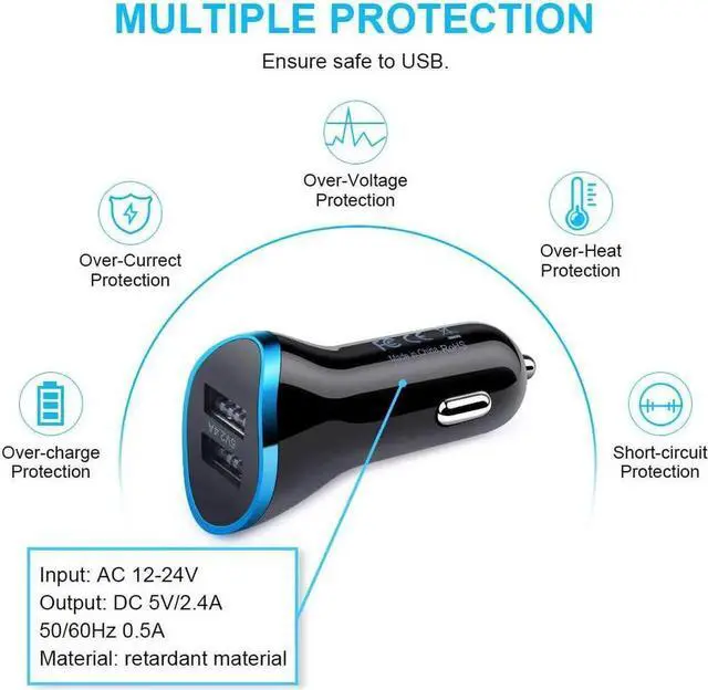 Alt view image 4 of 7 - USB C Car Charger for Google Pixel 8a/8/8 Pro/7a/7/7 Pro 6/6 Pro/6a 5/5a 4/4a/4xl 3/3a/3xl 2/2xl XL, Samsung Galaxy S24 S23 S22 A10e, Car Charger Adapter Wall Charging Block Type C Fast Charging Cable