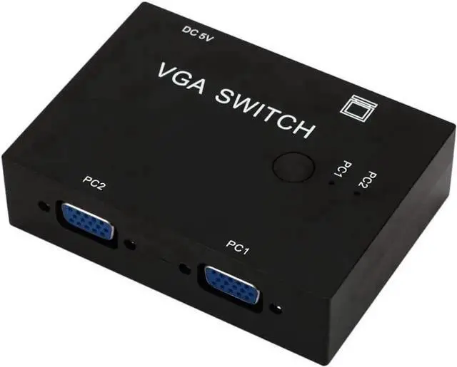 Main image of 2 Port VGA SVGA Monitor Sharing Switch Box 2-in 1-Out for LCD PC TV Monitor