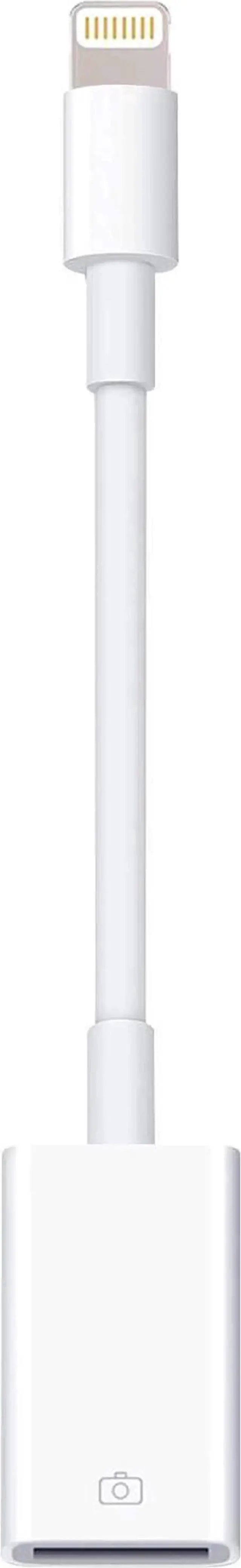Alt view image 2 of 7 - Lightning to USB Camera Adapter Lightning Female USB OTG Cable Adapter for Select iPhone iPad Models Support Connect Camera Card Reader USB Flash Drive MIDI Keyboard White