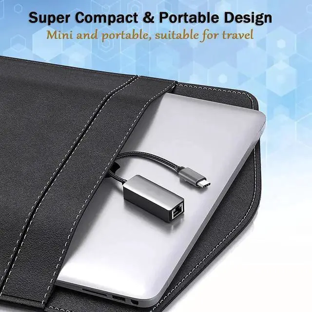 Alt view image 4 of 7 - USB-C to Ethernet Adapter 2.5G, USB Type C to RJ45 LAN Ethernet 2500/1000/100/10Mbps Gigabit Network Adapter for Windows 10,8.1, 8, 7,Vista,XP,Mac OS.