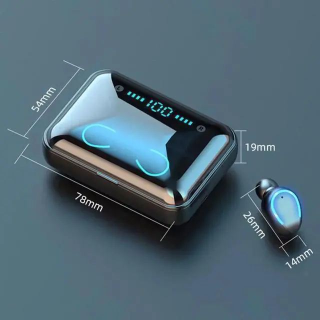 Main image of Earphones Bluetooth Wireless Headphones Sport In Ear TWS Gaming Headset Noise Cancel True Wireless Earbuds with Mic for Iphone