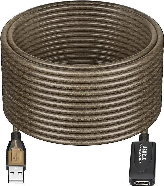 Main image of 30FT USB Extension Cable, GGMTY USB 2.0 Type A Male to A Female Active Repeater Extension Cable 30ft, High Speed 480 Mbps