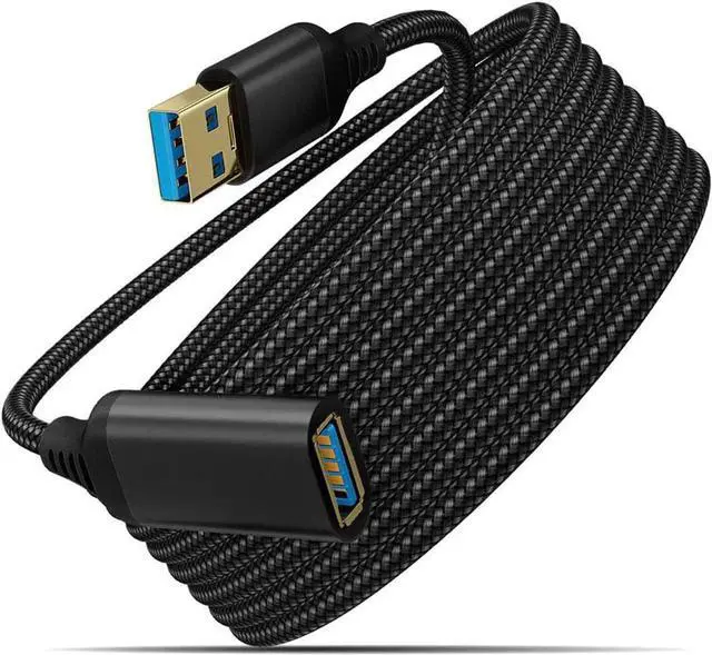 Main image of USB 3.0 Extension Cable 10ft/3M, Type A Male to Female Cable USB Extension Cord, USB Extender 5Gbps High Speed Data Transfer Compatible with Laptop, Desktop, Printer, Camera, Flash Drive, Scanner etc