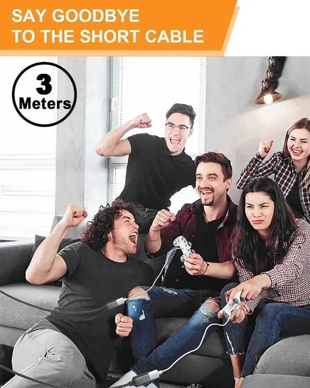 Alt view image 2 of 7 - USB 3.0 Extension Cable 10ft/3M, Type A Male to Female Cable USB Extension Cord, USB Extender 5Gbps High Speed Data Transfer Compatible with Laptop, Desktop, Printer, Camera, Flash Drive, Scanner etc