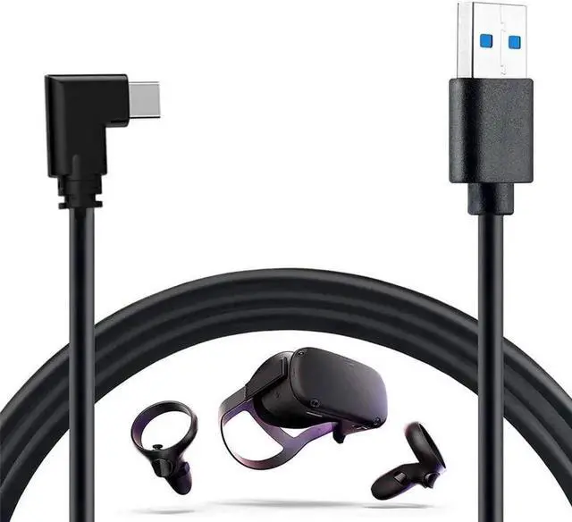 Alt view image 2 of 7 - 16Ft / 5M USB C Type C to USB A 3.0 Cable Compatible with Oculus Quest 1/2 USB, 3.2 Gen1, USB C to A, High Speed Data Transfer with Relay Amplifier Chip