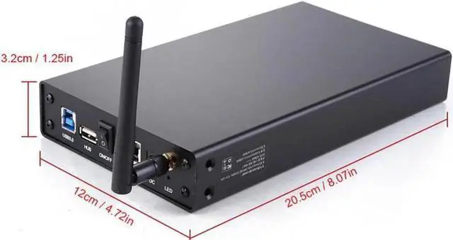 Alt view image 4 of 7 - Wireless WiFi Repeater wifi storage High Speed Wifi Router HD Externo Sata to USB 3.0 WiFi Extender HDD Caddy 3.5" HDD Case 3.0
