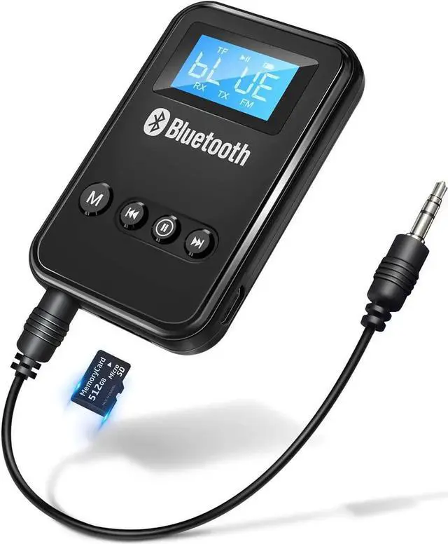 Main image of Bluetooth 5.0 Adapter for PC, Receiver Transmitter 2 in 1 Wireless Bluetooth Audio Adapter with LCD Display for Car TV PC Headphones Home Sound