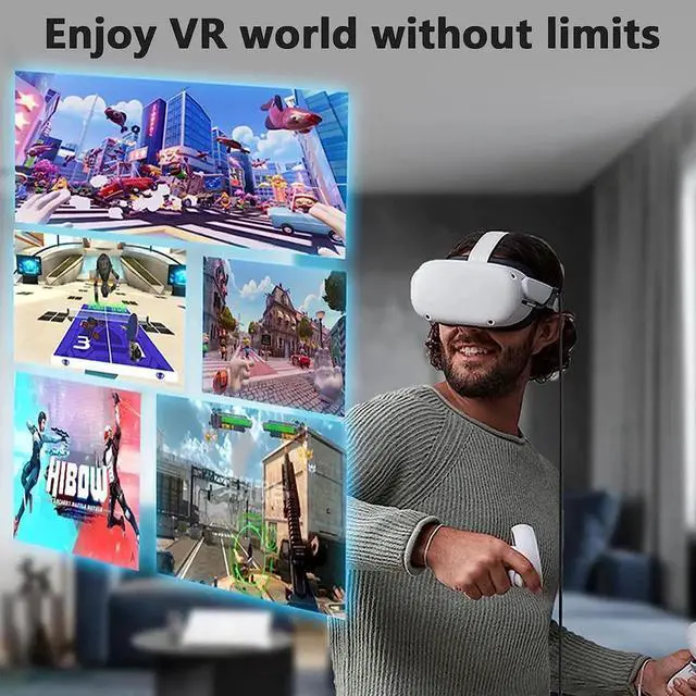 Main image of VR Link Cable Compatible with Oculus/Me-ta Quest 2 Accessories and PC/Steam VR, High-Speed Data Transfer Charging Cord, USB 3.0 Type A USB3.2 to USB C Cable for VR Headset, Gaming PC (16.4ft)