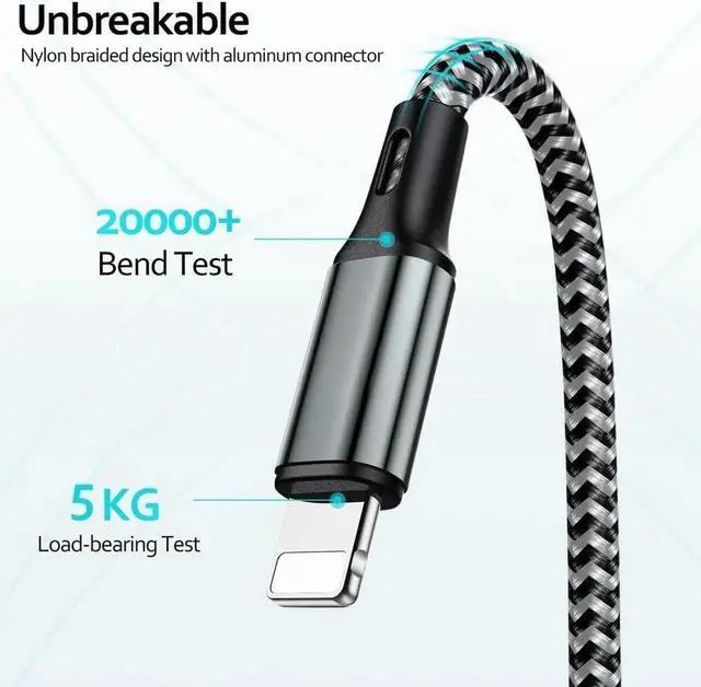 Alt view image 2 of 7 - Puxnoin Multi Charging Cable 6FT 2Pack Multi Charger Cable 4 in 1 Universal Multiple USB Cable Fast Charging Cord with Type-C, Micro USB Port for Most Cell Phone, Tablets