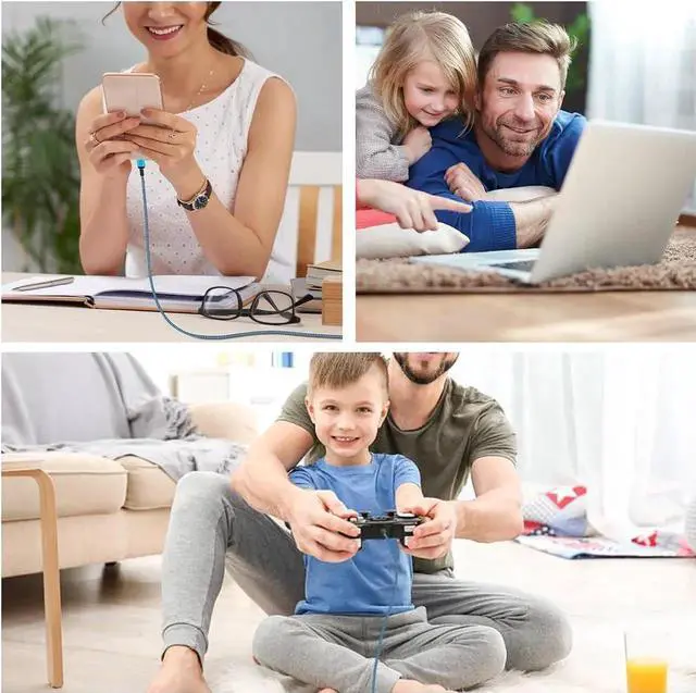 Alt view image 3 of 3 - 2Pack 6FT Android Samsung A15 Charger Cord USB C to Type USB A Fast Charging Cable 3.1A Phone Power Cord for Samsung Galaxy A55 S24 Ultra A35 A54 A14 5G S23 S22 S21 FE, iPhone 15 Pro Max 15 Plus 15