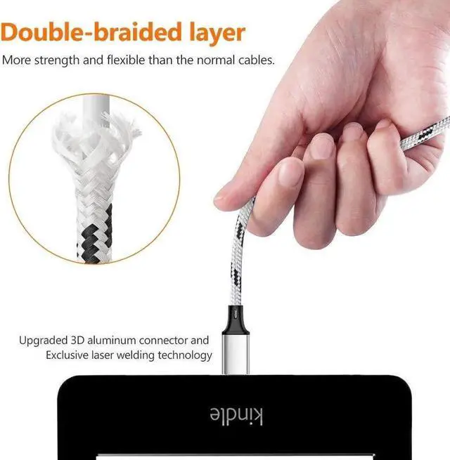 Alt view image 5 of 7 - Multi Charging Cable, 5ft 3Pack Multi Charger Cable Nylon Braided Multiple USB Universal 3 in 1 Charging Cord Adapter with Type-C, Micro USB Port Connectors for Cell Phones and More