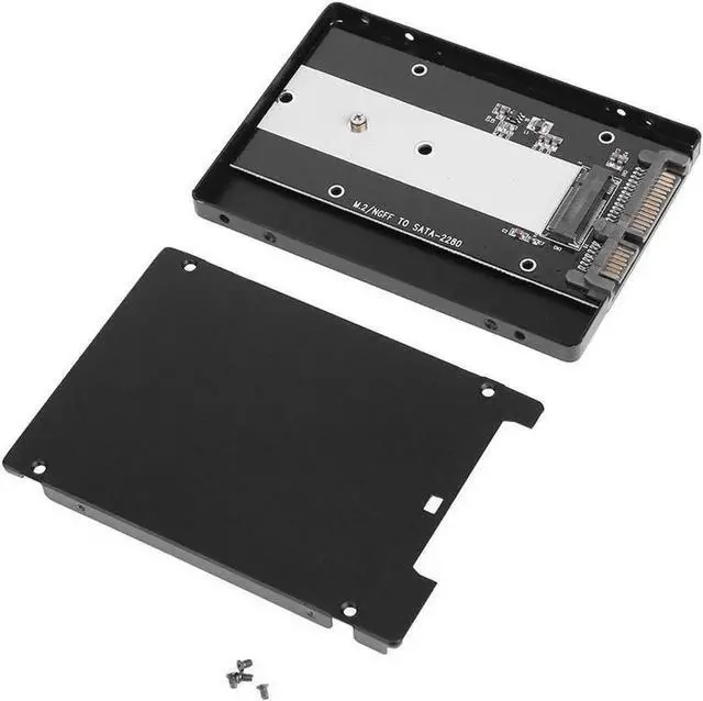 Alt view image 5 of 6 - M.2 NGFF to 2.5 inch SATA 3.0 SSD Adapter Aluminium Enclosure Case for 2242/2260/2280 Solid State Hard Disk Box
