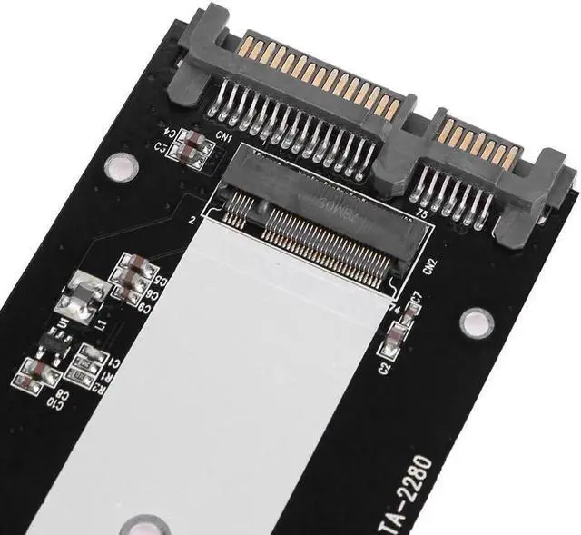 Alt view image 4 of 6 - M.2 NGFF to 2.5 inch SATA 3.0 SSD Adapter Aluminium Enclosure Case for 2242/2260/2280 Solid State Hard Disk Box