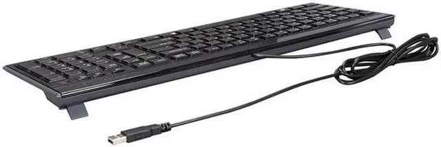 Alt view image 3 of 4 - Ken-sing-ton K72357US Slim Type USB Keyboard Compatible with PC or Mac (Black)