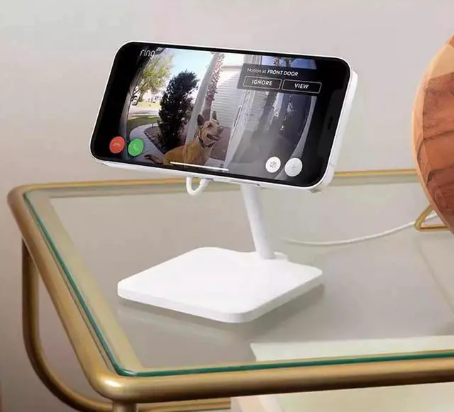 Alt view image 5 of 5 - twelve South magnetic dock for MagSafe wireless charger adjustable mobile phone fitted with metal desktop stand