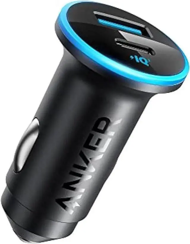 Main image of USB C Car Charger Adapter, Anker 52.5W Cigarette Lighter USB Charger, 323 Anker Car Charger with 30W PowerIQ 3.0 Fast Charging for iPhone 15/15 Plus/15 Pro/15 Pro Max, Galaxy S23/22, Pixel