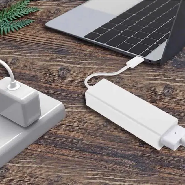 Alt view image 4 of 4 - USB C Magsafe Adapter, Type C to Magsafe 1&2 Converter Adapter Charge, Compatible with New MacBook Pro/Air and Any USB C Devices,USB 3.1 Type C Male to Magsafe 2 5Pin Female Cable Cord Converter Adapt