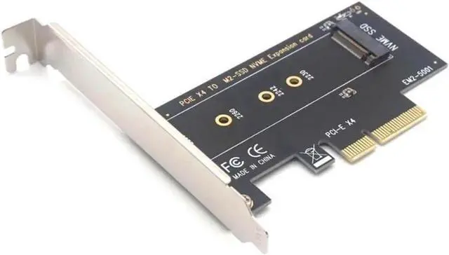 Alt view image 5 of 7 - NVME SSD M2 PCIE Adapter PCIE to M2 Adapter M.2 NVME SSD to PCI Express X4 Card Riser Adapter M Key for 2230-2280 M2 SSD