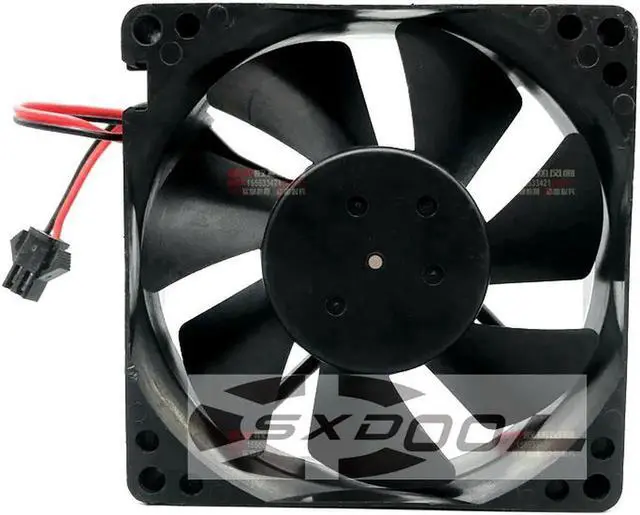Alt view image 2 of 3 - NEW Original Nidec 80*80*25mm 8cm D08A-24TS2 05 DC 24V 0.23A 2-Lines inverter cooling fan
