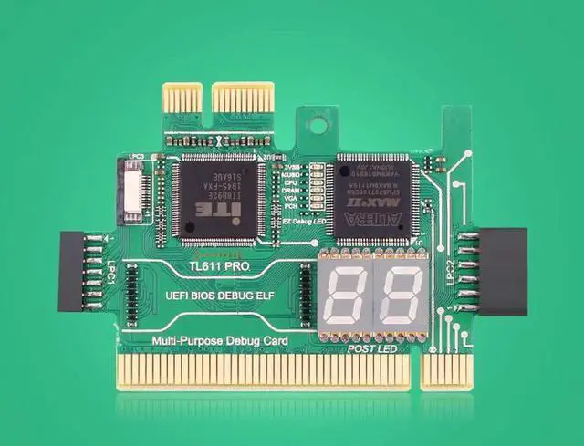Alt view image 4 of 5 - TL611 Pro Universal Laptop and PC PCI PCI-E mini PCI-E LPC motherboard Diagnostic Analyzer Tester Debug Cards upgraded TL460S