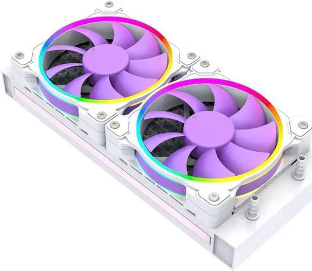 Alt view image 2 of 4 - ID-COOLING ZF-12025-PURPLE Case Fan 120mm 5V 3 PIN Addressable RGB Cooling Fan MB Sync, 4 PIN PWM Speed Control Fans for Radiator/CPU Cooler/Computer Case Purple 1pc