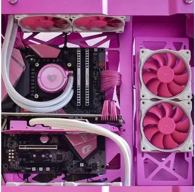 Alt view image 4 of 4 - ID-COOLING ZF-12025-PINK Case Fan 120mm 5V 3 PIN Addressable RGB Cooling Fan MB Sync, 4 PIN PWM Speed Control Fans for Radiator/CPU Cooler/Computer Case