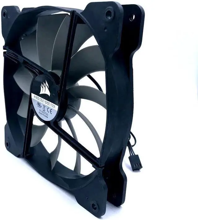 Alt view image 2 of 3 - A1425L12S-2 140mm fan quiet cooling fan 140*140*25mm DC12V 0.30A(Rated Current 0.18A) computer case cooling fan 870RPM
