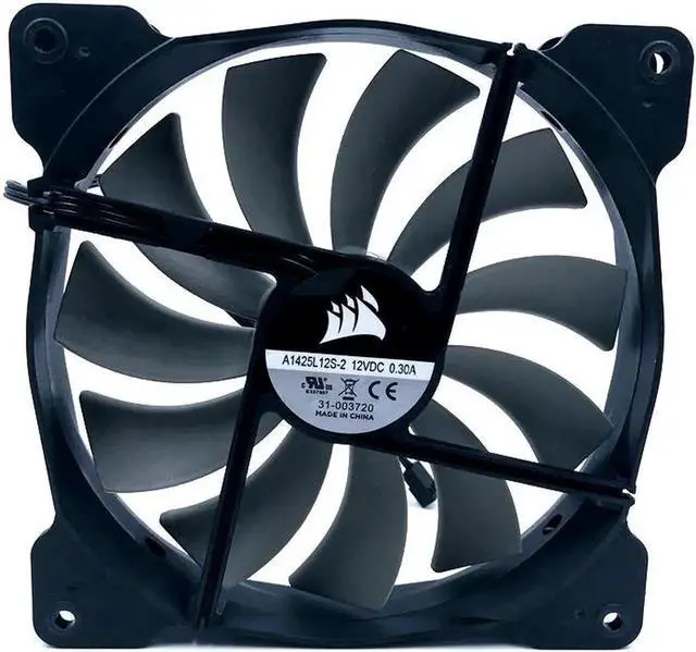 Alt view image 3 of 3 - A1425L12S-2 140mm fan quiet cooling fan 140*140*25mm DC12V 0.30A(Rated Current 0.18A) computer case cooling fan 870RPM