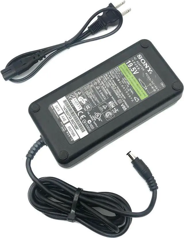 Alt view image 2 of 5 - Genuine So-ny PCGA-AC19V7 AC Adapter ADP-120MB For Vaio Laptop W/P.Cord