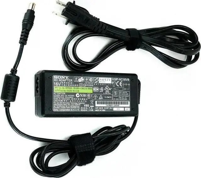 Alt view image 2 of 3 - Genuine So-ny VGP-AC16V8 AC Adapter 16V 4A ADP-64CB DCWP CM-2 for Vaio T Series