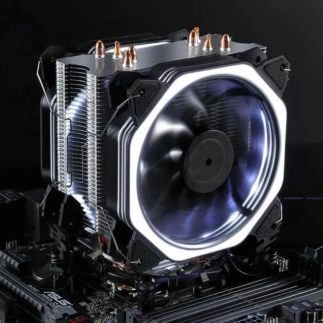 Alt view image 6 of 6 - 4fans+remote controller pwm cpu rgb fan 120mm Fan Computer PC Case Fan RGB Adjust LED Fan Speed 120mm Quiet Remote Computer Cooler Cooling RGB Case Fans