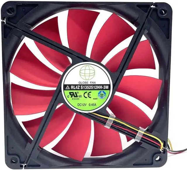 Alt view image 3 of 4 - 135mm PSU Cooling Fan RL4Z S1352512H 12V 0.33A 13.5CM Chassis Power Supply Cooling Fan 135x135x25mm Cooler