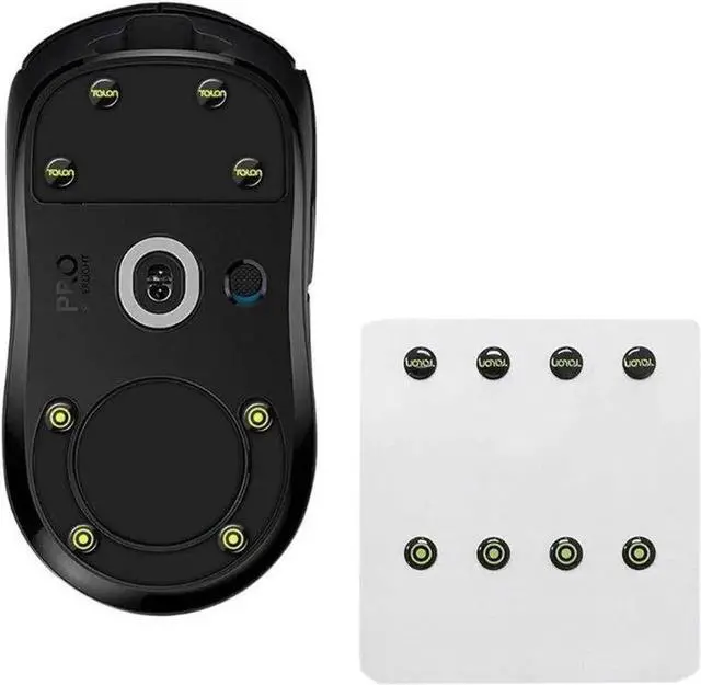 Alt view image 5 of 6 - Universal Dots Glass Mouse Feet Pad Mouse Skates Anti-Slip Mouse Glides Sticker for Gaming Mouse