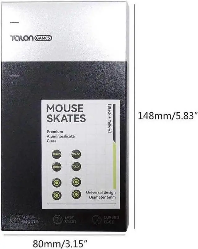 Alt view image 4 of 6 - Universal Dots Glass Mouse Feet Pad Mouse Skates Anti-Slip Mouse Glides Sticker for Gaming Mouse