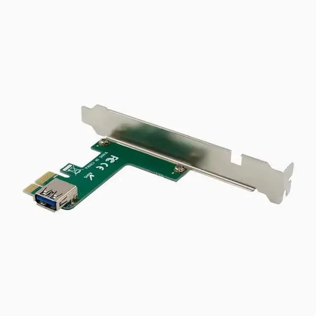 Alt view image 3 of 4 - ASM1083 PCI-E X1 to 1XPCI bridge conversion card Split PCI card slot drive free