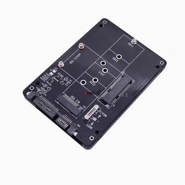 Alt view image 2 of 3 - M.2 NGFF MSATA 2-in-1 to SATA Serial port USB3.0 conversion box Cable SSD case cover