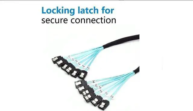 Alt view image 4 of 5 - CableDeconn High Speed 6pcs/Set Sata 3 SATA Cable SAS Cable 6Gbps for Server 1M