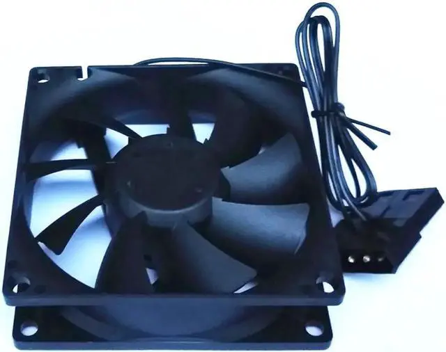 Alt view image 3 of 4 - NEW Antech 8cm 8025 chassis power fan 2-wire hydraulic Molex 4D 12V 0.07A cooling fan