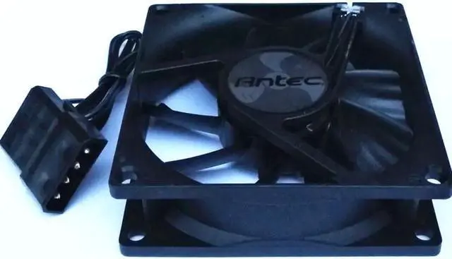 Alt view image 2 of 4 - NEW Antech 8cm 8025 chassis power fan 2-wire hydraulic Molex 4D 12V 0.07A cooling fan