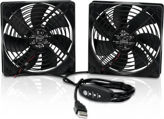 Main image of NEW 120mm DC 5V USB Fan Mining Computer Chassis Workstation Radiator 12cm 120mmx25mm High Speed Router Server Cooling Fan SXD12025L05R