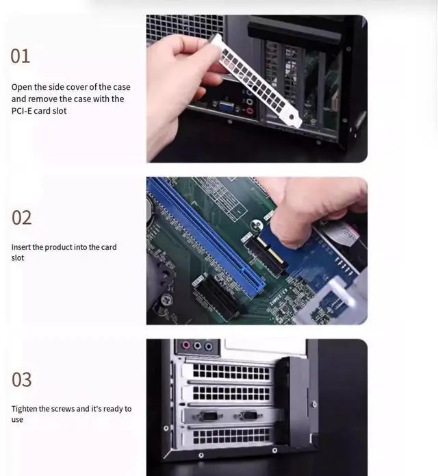 Alt view image 3 of 6 - UGREEN PCIE-E to RS-232 serial port expansion card COM port desktop computer host adapter card 9-pin DB9 industrial control